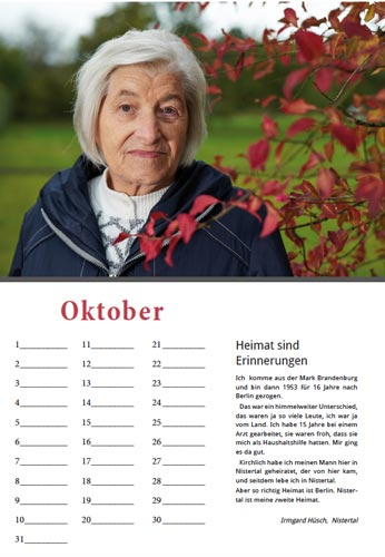 Kalender Alpenrod Oktober