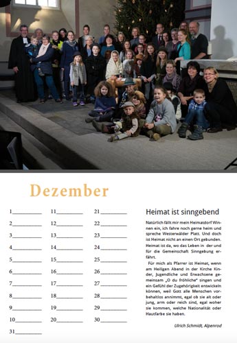 Kalender Alpenrod Dezember